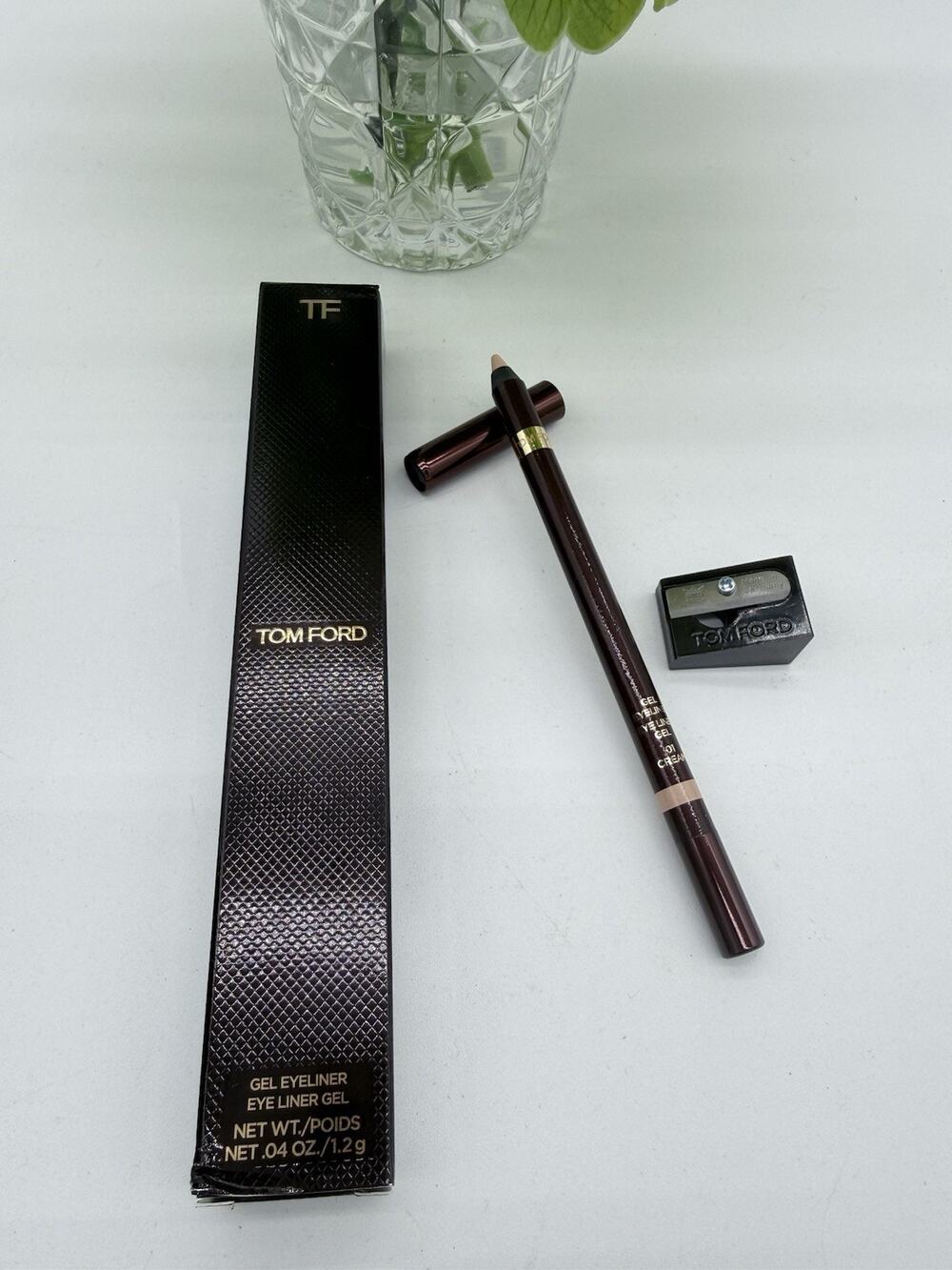 Tom Ford Gel Eyeliner Pencil 01 Cream Nude .04 oz / 1.2 g + Sharpener